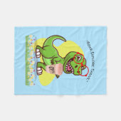 COUVERTURE POLAIRE DEVIS DE DESSIN DINOSAUR ERA (Devant (Horizontal))