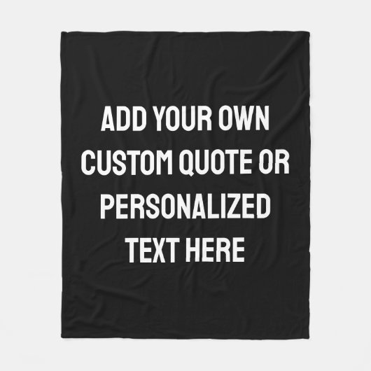 Couverture Polaire Devis personnalisé moderne (Devant)