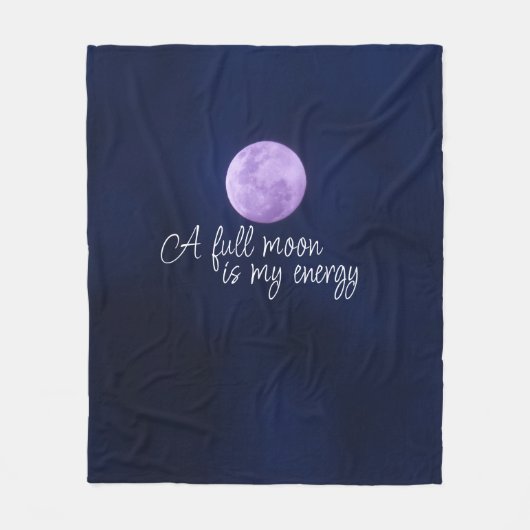 Couverture Polaire Devis PLEINE LUNE moderne violet (Devant)