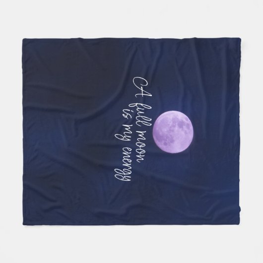 Couverture Polaire Devis PLEINE LUNE moderne violet (Devant (Horizontal))