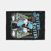 Couverture Polaire Devoted Sisters White Xmas Merry Christmas Snowfla (Devant (Horizontal))