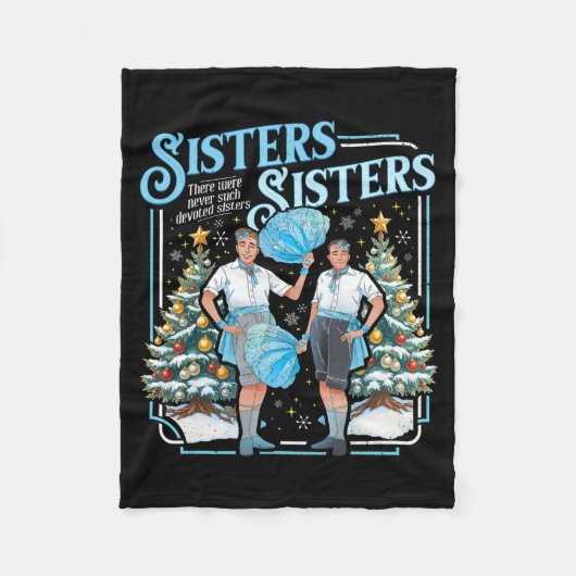 Couverture Polaire Devoted Sisters White Xmas Merry Christmas Snowfla (Devant)