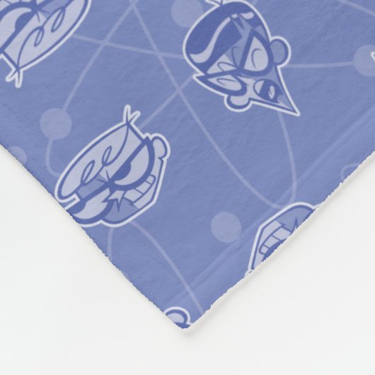 Couverture Polaire Dexter et Mandark Motif atomique (Coin)