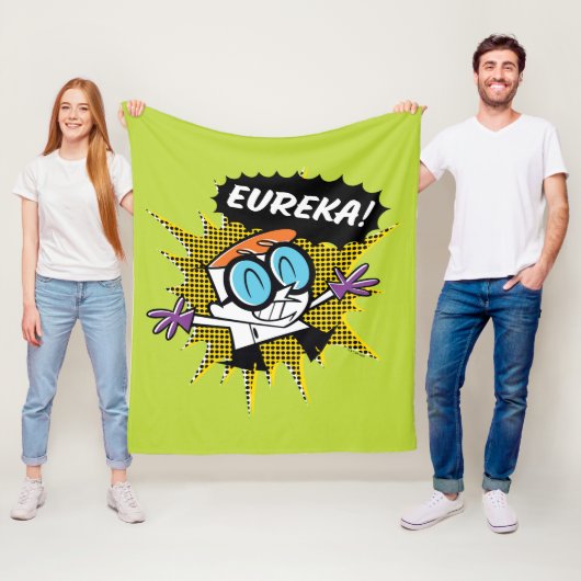 Couverture Polaire Dexter "Eureka !" Graphique de légende demi-ton (En situation)