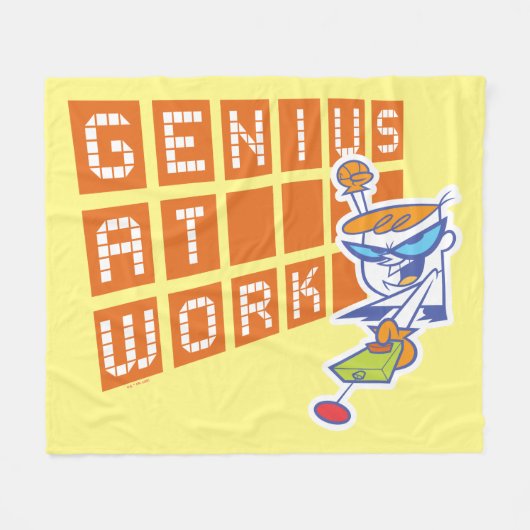 Couverture Polaire Dexter "Genius At Work" (Devant (Horizontal))