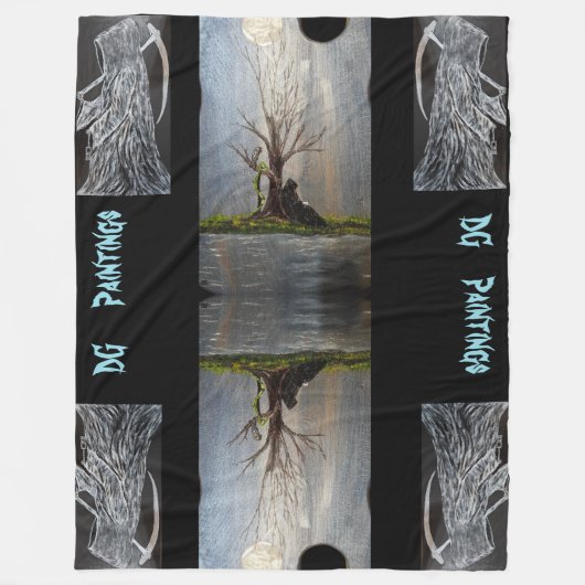 Couverture Polaire DG Paintings Resting Reaper Fleece Blanket (Devant)