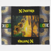 Couverture Polaire DG Paintings Sunflower Fields Blanket (Devant (Horizontal))