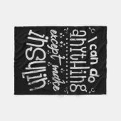 Couverture Polaire Diabète T1d de l'insuline amusante (Devant (Horizontal))