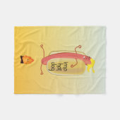 Couverture Polaire Diable de Hot Dog (Devant (Horizontal))