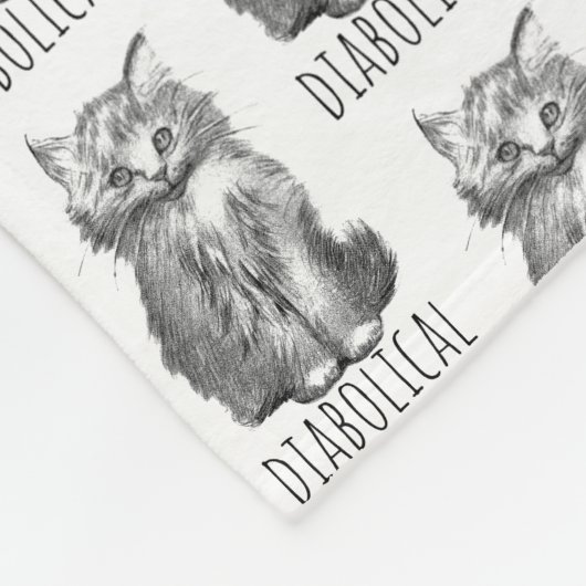 Couverture Polaire Diabolical Cute Fluffy Kitten (Coin)