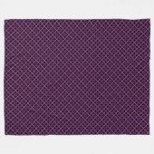 Couverture Polaire Diagonal Plaid1a foncé (Devant (Horizontal))