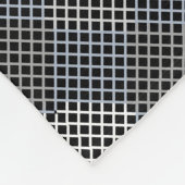 Couverture Polaire Diagonale 2tones du motif Checker.bx4x4 BLK BG (Coin)