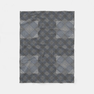 Couverture Polaire Diagonale 2tones du motif Checker.bx4x4 BLK BG