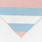 Couverture Polaire Diagonale rose, bleu et blanc (Coin)