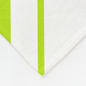 Couverture Polaire Diagonales en vert citron vert et violet (Coin)