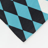 Couverture Polaire Diamant rétro rouge, blanc, noir Mid Century Moder (Coin)