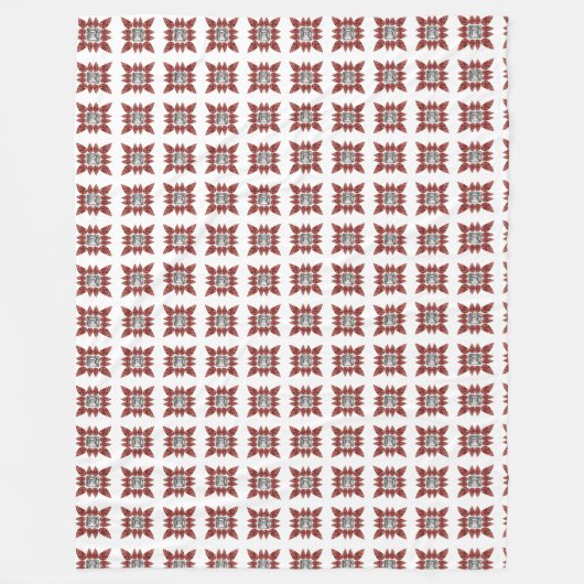 Couverture Polaire Diamant rose (Devant)