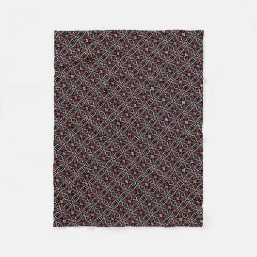 Couverture Polaire Diamant tribal (Devant)