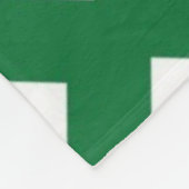 Couverture Polaire Diamants blancs sur vert (Coin)