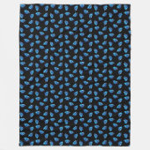 Couverture Polaire Diamants bleus (Devant)