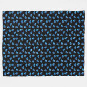 Couverture Polaire Diamants bleus (Devant (Horizontal))