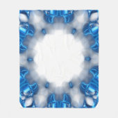 Couverture Polaire Diamants bleus (Devant)