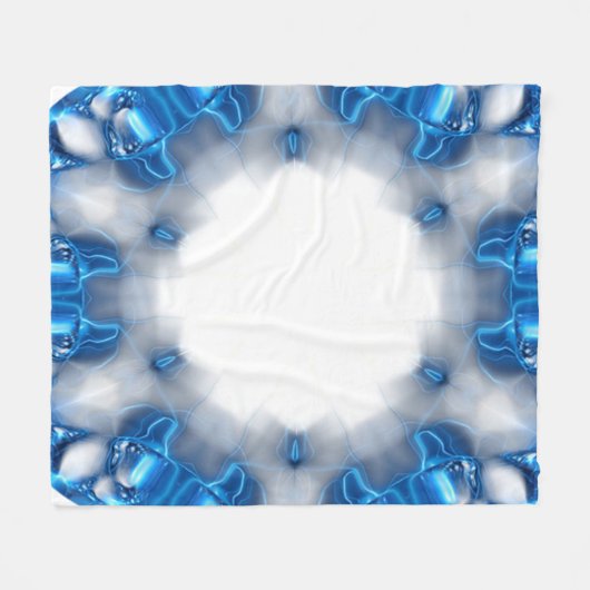 Couverture Polaire Diamants bleus (Devant (Horizontal))