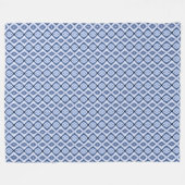 Couverture Polaire Diamants Bleus Harmonie Motif Chaud Snuggly Fleece (Devant (Horizontal))