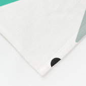 Couverture Polaire Diamants de l'âge spatial Turquoise Blanc (Coin)