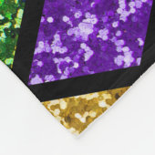 Couverture Polaire Diamants de paillettes scintillants, arrière - pla (Coin)