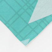 Couverture Polaire Diamants modernes du milieu du siècle Aquamarine (Coin)