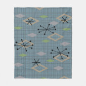 Couverture Polaire Diamants modernes du milieu du siècle Ardoise gris (Devant)