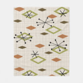 Couverture Polaire Diamants modernes du milieu du siècle Nature Tons  (Devant)