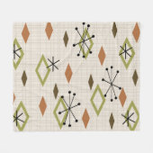 Couverture Polaire Diamants modernes du milieu du siècle Nature Tons  (Devant (Horizontal))