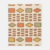 Couverture Polaire Diamants rétro Rectangles Colorés 1 (Devant)
