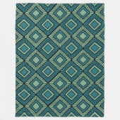 Couverture Polaire Diamants triés - Turquoise (Devant)