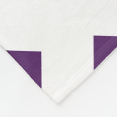Couverture Polaire Diamants violets sur blanc (Coin)