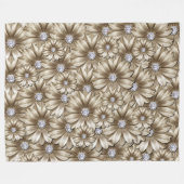 Couverture Polaire Diamond Daisies (Devant (Horizontal))