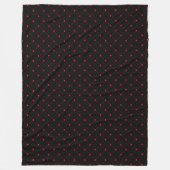 Couverture Polaire Diamond Shaped Red Heart & Line Art (Devant)