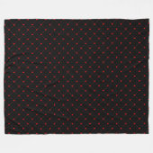 Couverture Polaire Diamond Shaped Red Heart & Line Art (Devant (Horizontal))