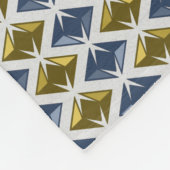 Couverture Polaire DIAMONDES bleu doré (Coin)