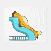 Couverture Polaire Diapositive Giraffe (Devant (Horizontal))