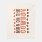 Couverture Polaire Dibs Sur Le Cowboy (Devant)