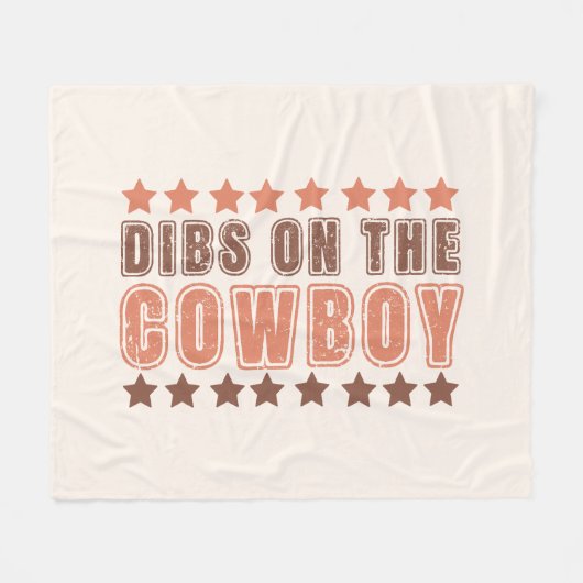 Couverture Polaire Dibs Sur Le Cowboy (Devant (Horizontal))