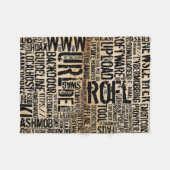 Couverture Polaire Dictionnaire informatique - vintage (Devant (Horizontal))