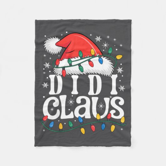 Couverture Polaire Didi Claus Funny Xmas Christmas Grandma Holiday St (Devant)
