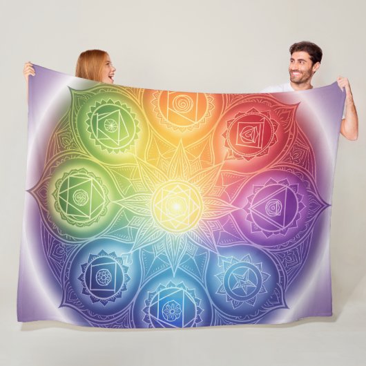 Couverture Polaire Die 7 Chakren´9 (En situation)