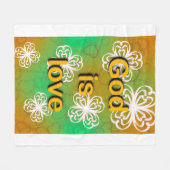 Couverture Polaire Dieu est amour (Devant (Horizontal))