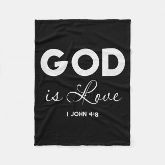 Couverture Polaire Dieu est amour 1 Jean 4_8 verset biblique chrétien