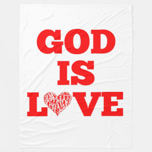 Couverture Polaire Dieu est amour Citation de la Bible
